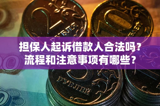 武汉担保人起诉借款人合法吗？流程和注意事项有哪些？