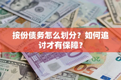 武汉按份债务怎么划分？如何追讨才有保障？