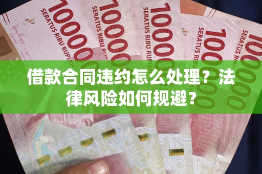 武汉借款合同违约怎么处理？法律风险如何规避？