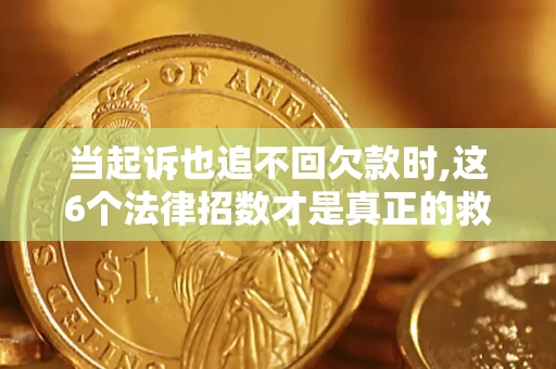 武汉当起诉也追不回欠款时,这6个法律招数才是真正的救命稻草